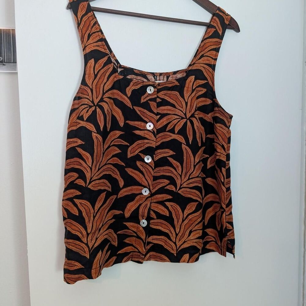 Rachel Zoe Women's Black and Orange Top